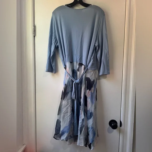 Blue and White Maternity Dress - Picture 11 of 15